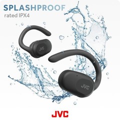 Jvc Nearphones Open Ear True Wireless Headphones, BT 5.4, up to 26 Hours – Black