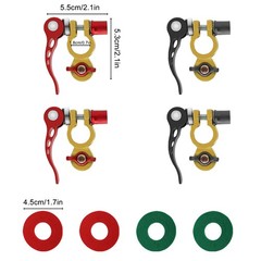 4PCS 12V/24V Car Battery Terminal Clamp Connectors Quick Release Disconnect Tool