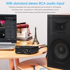 Nobsound 100W×2 Mini Class D Digital Power Amplifier HiFi Stereo Audio Amp