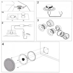 4 Inch 2-Way 60W Coaxial Vehicle Door Speakers, Full Range, 100Hz-20Khz, 4 ohm