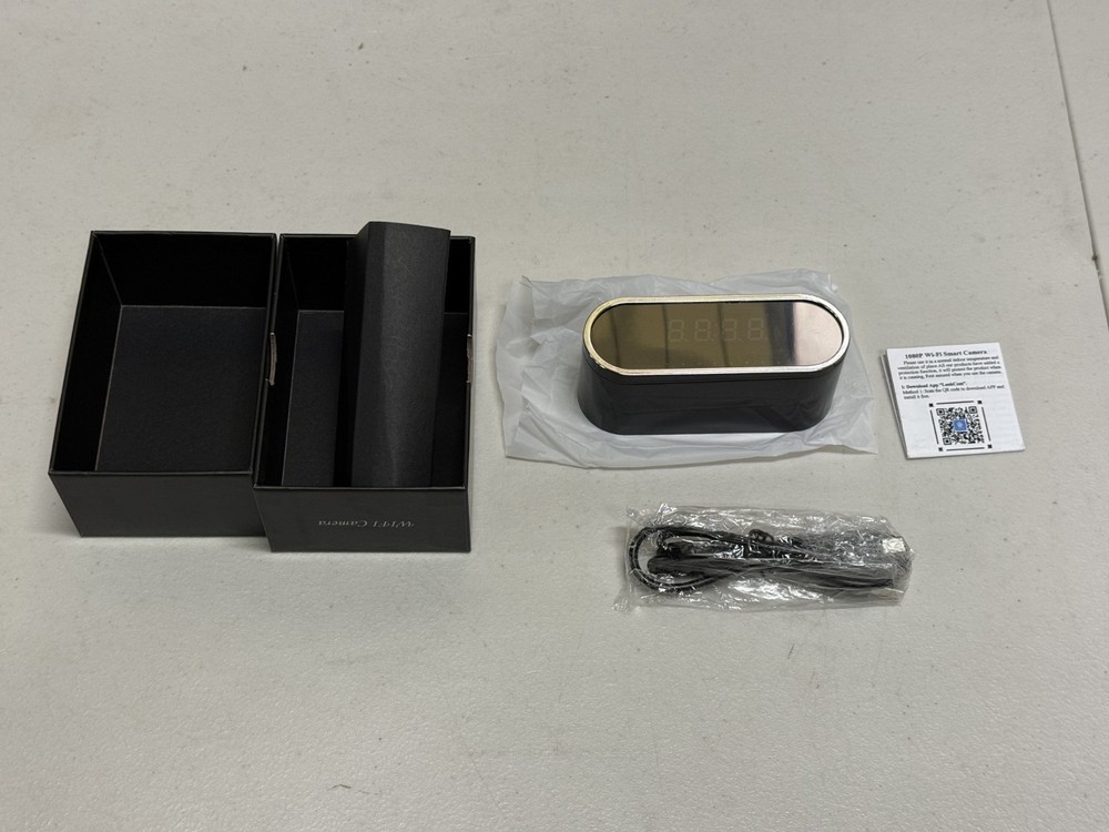 1080p Wireless WiFi Clock Home Security Device