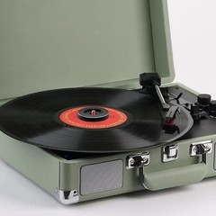 45 Record Adapter 7 Inch Vinyl Players, Turntables Solid Aluminum Black Metal