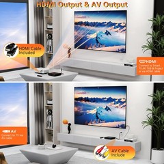 Region Free DVD Player with 1080p HDMI Upscaling, Compact Multi-Format CD/DVD…