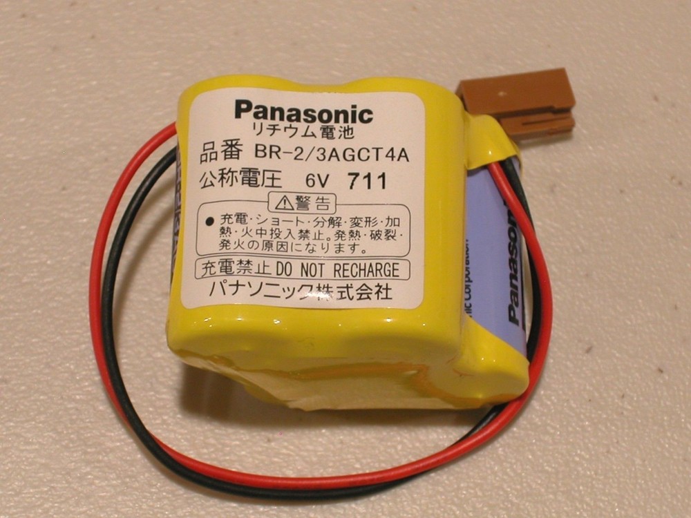 1 pc BR-2/3AGCT4A 6V PLC Lithium Battery w/Plug FANUC NEW (1 battery)