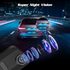 4″ IPS LCD Rear View Mirror Dash Cam – 1080P Dual Front & Rear Camera, 64GB Card