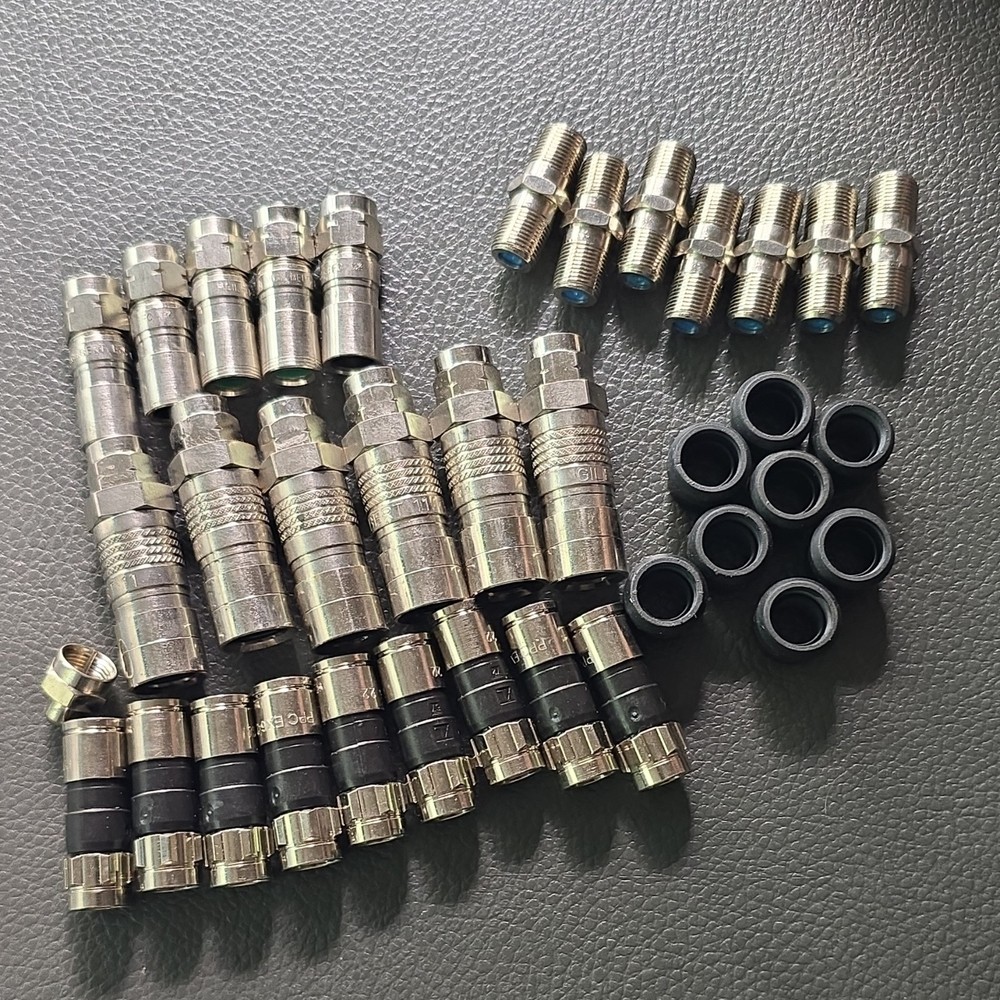 multiple misc cable wire connectors.
