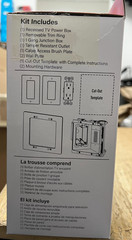 Legrand ON-Q HT2302K-WH In-Wall Power & Cable Management TV Connection Kit