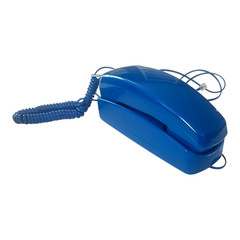 Big Button Trimline Corded Phone Classic Blue Vintage