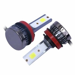 2X H11 Mini Ultra-light Yellow 3000K COB LED Headlight High Low Beam Fog Bulbs