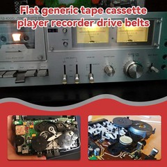 Mechanical Flat Drive Belts 50PCs 2MM Width for Cassette Player Recorder