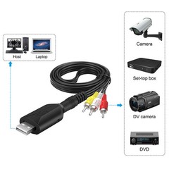 USB 2.0 VHS To DVD Converter Video Capture USB2.0 to RCA Adapter Cable