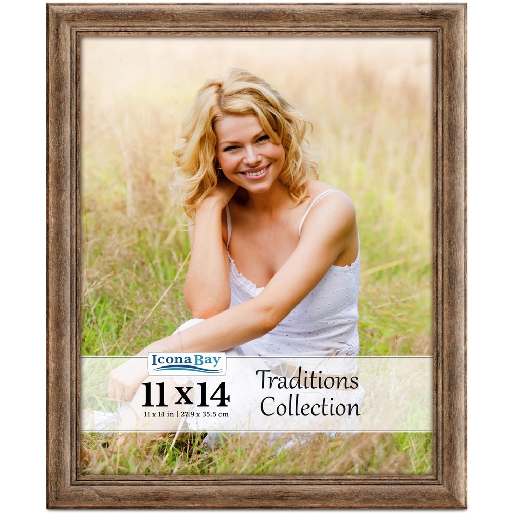 Icona Bay – 11×14 Chestnut Brown Picture Frame – Rustic 11×14,
