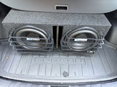 12” Custom High Excursion SubWoofer Grill Metal Raised Cover BARs 1pc Handmade