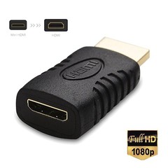 Premium GOLD HDMI Connector Male to HDMI Mini Connector Female adapter