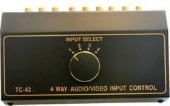 4 in x 2 out 4×2 Composite RCA Video Stereo Audio selector switch switcher