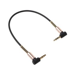 24cm 90?? Bending Car Aux Cord for Mobile Phone Stereo Speaker Headphone