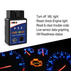 ELM327 Dongle OBD2 Code Reader Bluetooth Automotive Diagnostic Fit for Android