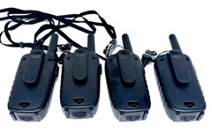 Wishouse Easy To Use Rechargeable Walkie Talkie Built-In Flash 4 Pack Open Box