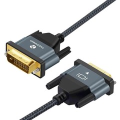 DVI-D To DVI-D Cable Dual Link 24+1 Male Video Cable Adapter Gold Plated 3.3FT