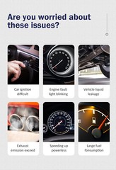 Automotive Diagnostic Scanner OBD2 Car Check Engine Light EOBD ODB2 Code Reader