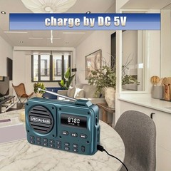 Portable Radio AM FM Rechargeable Pocket Radio W/ Best Reception Digital Tuning