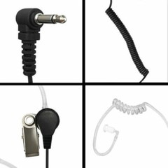 Listen Only 3.5mm Acoustic Tube Earpiece Headset For 2-Way Radio