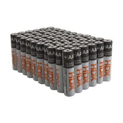 AAA Alkaline Battery 60-Pack , Stainless steel cover , lasts up to 10-years