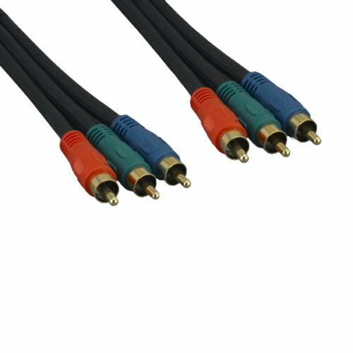 6 feet 3 RCA Component Video Cord for DVD VCR HDTV CAM Gold Plated Premium RGB