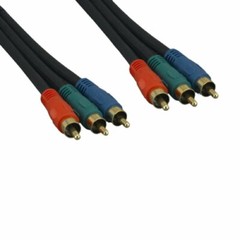 6 feet 3 RCA Component Video Cord for DVD VCR HDTV CAM Gold Plated Premium RGB