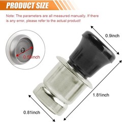 Cigarette Lighter, 24V Metal Plastic Construction Lighter Plug, Pop Model: 24V