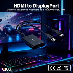 PC Laptop Gaming Console to Monitor HDMI Active Adapter