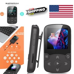 Portable 64GB MP3 Player with Clip Bluetooth 5.3 Hi Fi Sound Lossless Quality