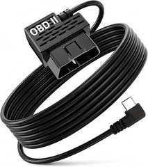 OBD OBD2 Hardwire Kit Power Cable for Dash Camera with 90Degree USB Type C 12