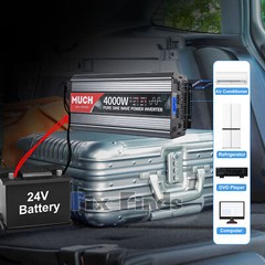 4000W Inversor de Potencia de Onda Sinusoidal 24V A 110V pura Hogar y exterior