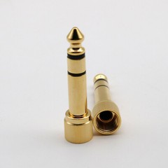 6.35mm Stereo Male to 3.5mm Female Jack Headphone Earphone Audio Adapter w/Screw