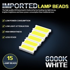 T10 168 LED License Plate Light Bulbs White for Nissan Altima 2019-2025 Canbus
