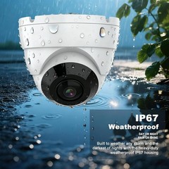 8MP PoE IP Fisheye 180° Panoramic Ultra Wide Viewing Camera Metal Housing