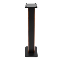 35.4in Rosewood Wood Grain Speaker Stands Pair Sand-Fillable Column 90cm