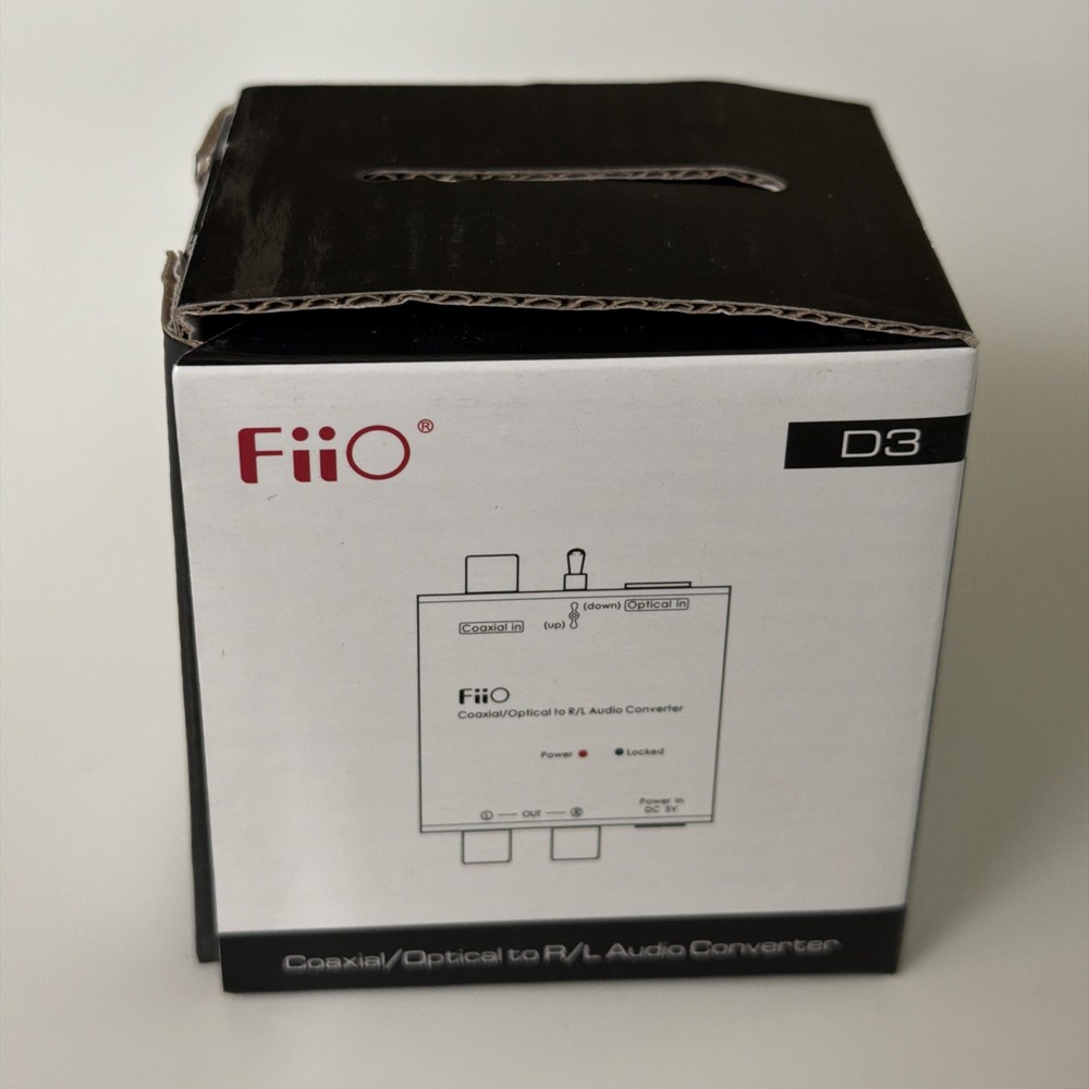 NEW IN BOX FiiO D3 (D03K) Digital to Analog Audio Converter 192kHz/24bit Optical