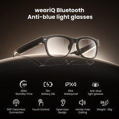 AI Smart Sunglasses Bluetooth Open-Ear Polarized Sport Men 4K HD Anti-blue Light