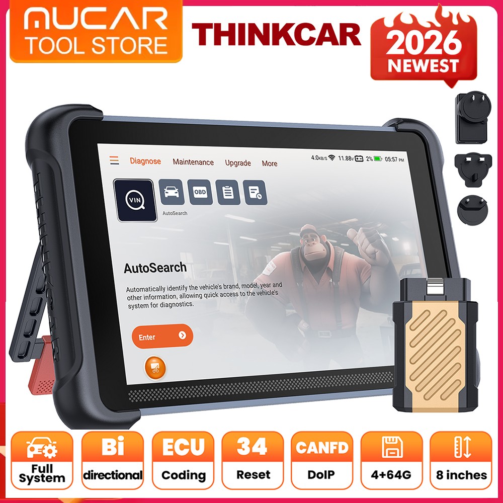 2026 THINSCAN 689BT Bidirectional OBD2 Scanner Car System CANFD & DoIP Scan Tool