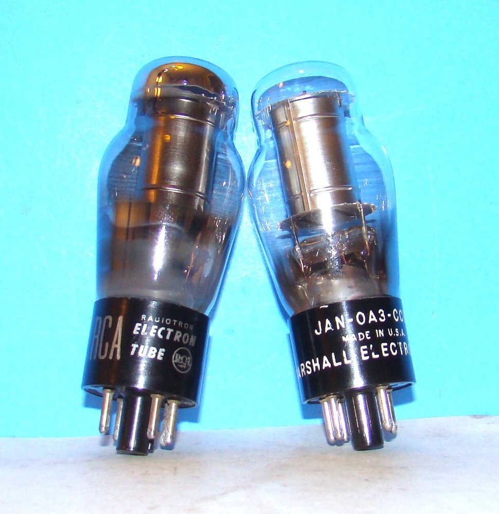No type 0A3 VR-75 VT-260 radio audio gas voltage regulator vacuum 2 tubes valves
