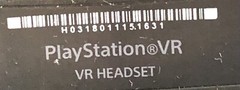 Sony PS VR PSVR PlayStation CUH-ZVR2 PS4 Console Set Headset Untested As Is VD8
