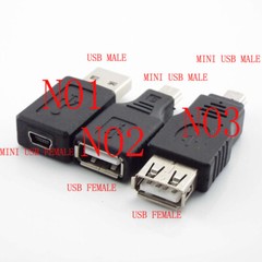Mini usb to USB 2.0 Male Female Jack Converter Connector Adapter Extension Plug