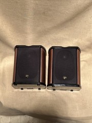 HiVi Swans Swan M-50W Bookshelf Left & Right Speaker Pair TESTED Loud Sounds
