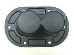 (2) Two DUAL PORT Metal DJ/PA Speaker Stand Internal Adapters 10° & 0° Top Hat