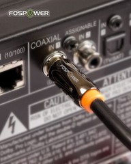 FosPower Gold Plated Dual Layer RCA S/PDIF Digital Coaxial Coax Audio Cable Plug