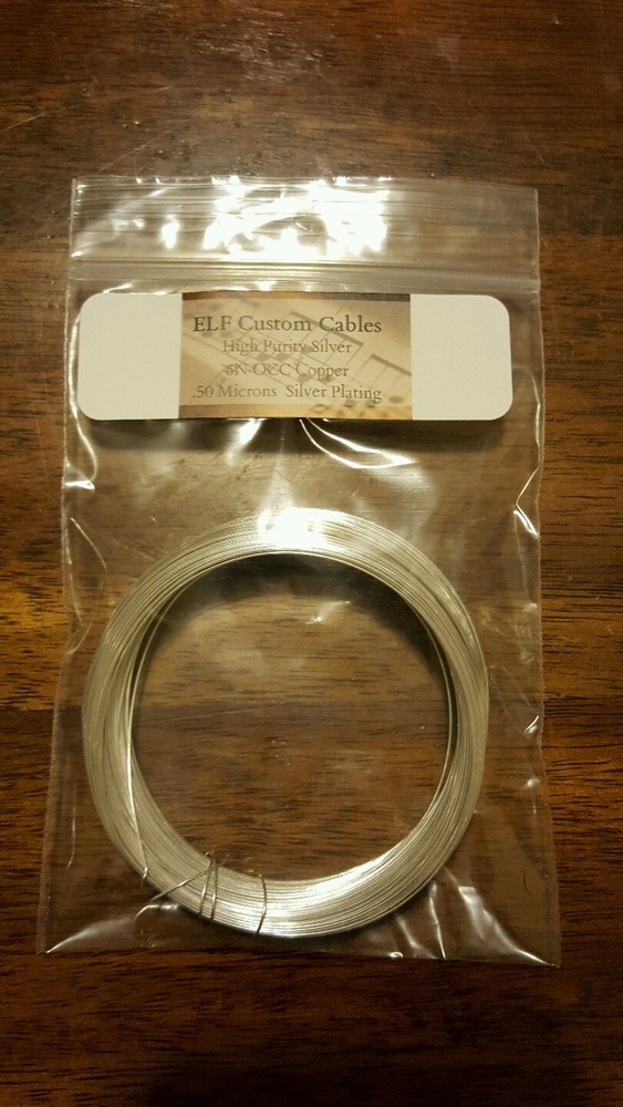 26awg silver plated 99.9999 % pure OCC solid core copper wire 90ft.