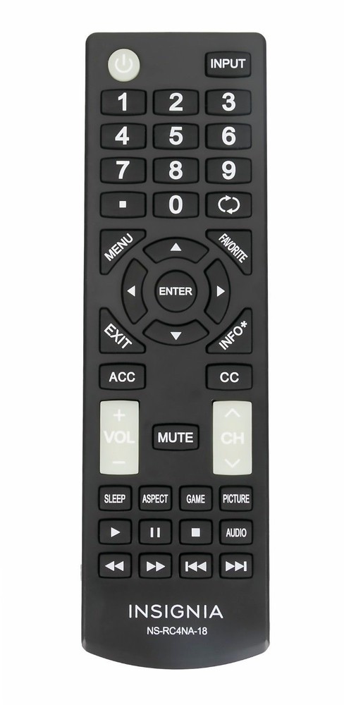 New NS-RC4NA-18 Remote for Insignia TV NS-48D420NA16 NS-50D421NA16 NS-RC4NA-16