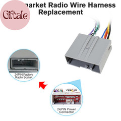 16Pin-24Pin Radio Wiring Harness Adapter Kit Compatible with Ford F-150 F-250 F-